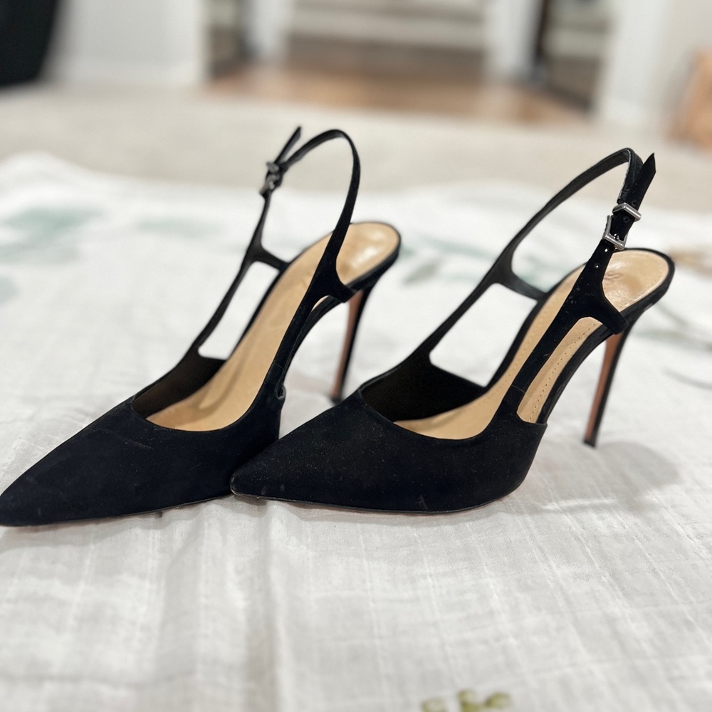 Black Schulz heels